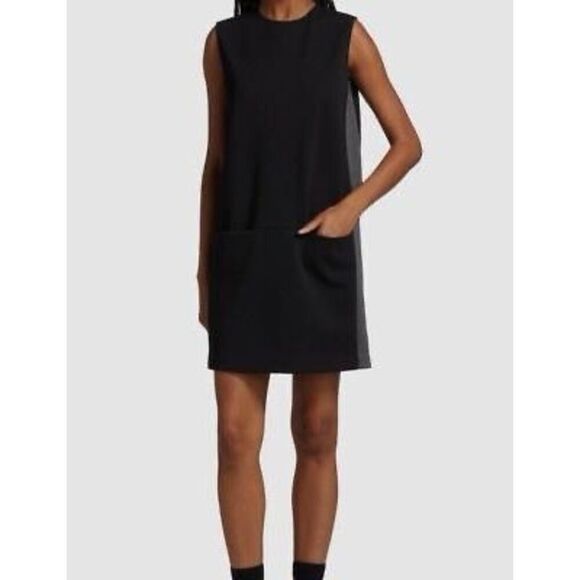 ✨ATM Anthony Thomas Melillo Women Black Woven Sleeveless Shift Sz XS Dress✨ - Picture 4 of 11